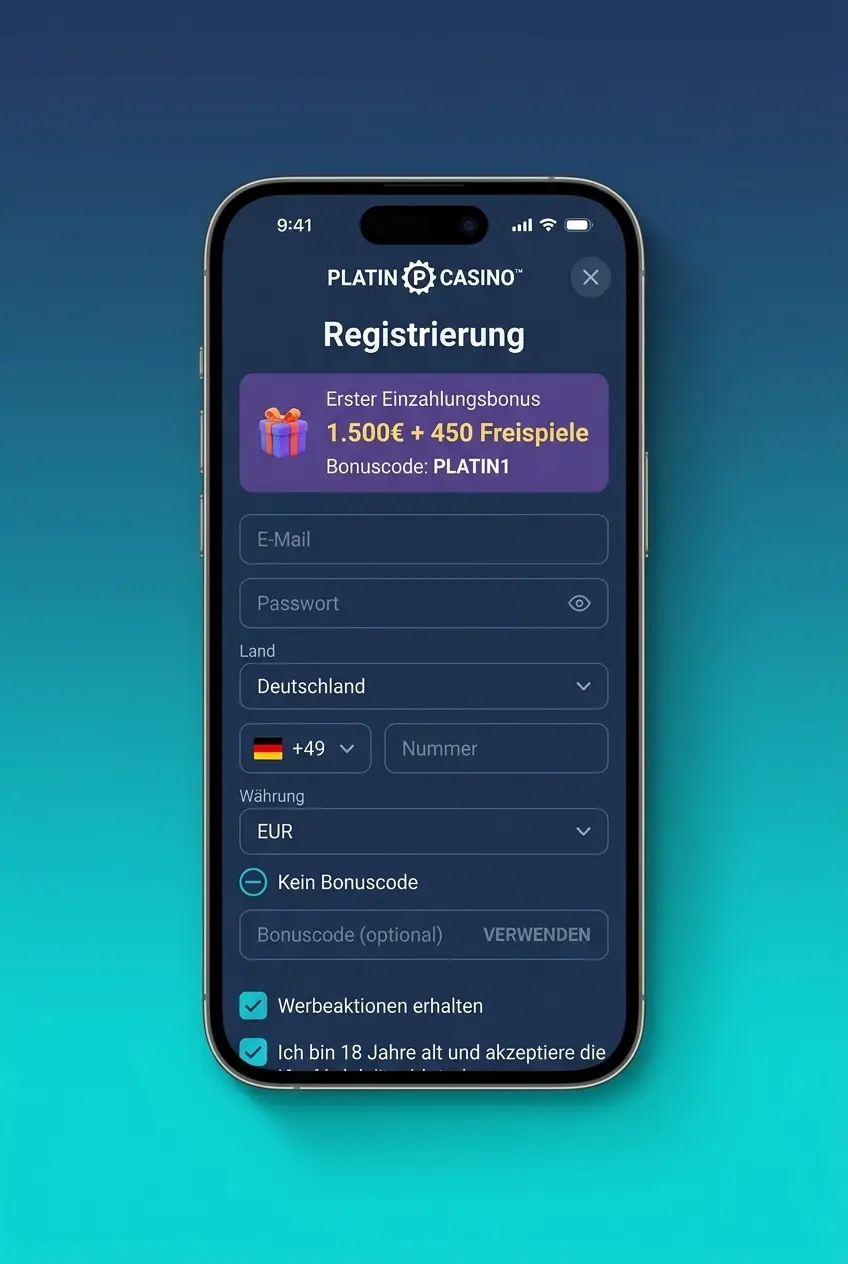 In 5 Schritten bei PlatinCasino starten