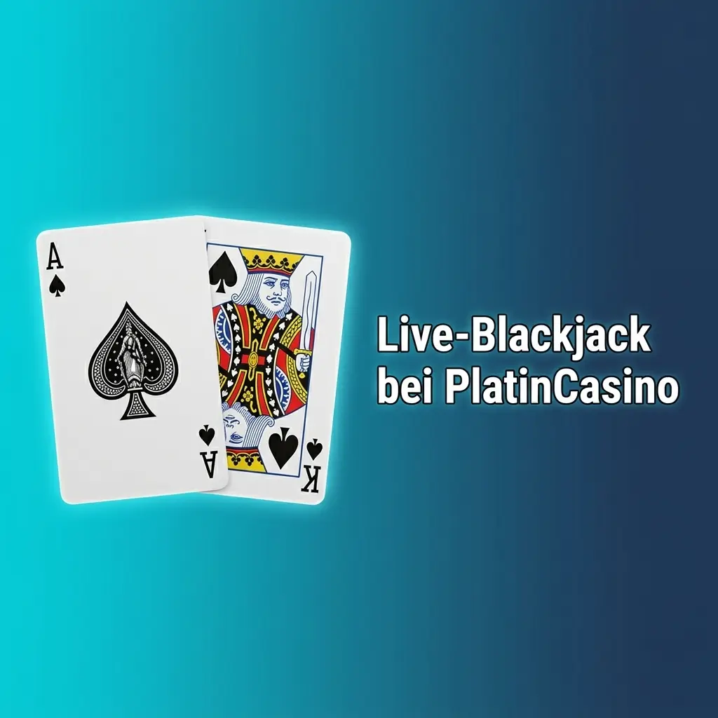 Live-Blackjack Tisch mit Dealer bei PlatinCasino