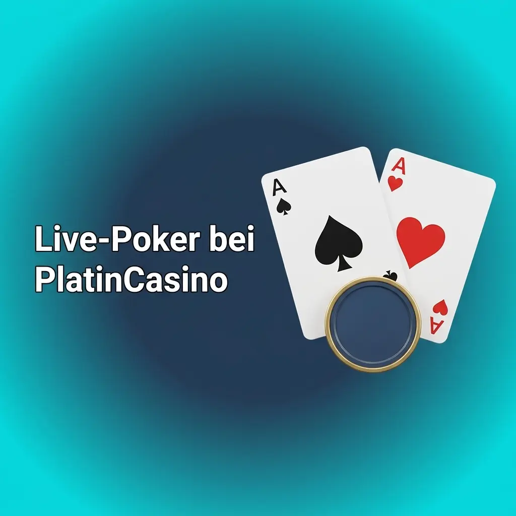Live-Poker Tisch mit Dealer bei PlatinCasino