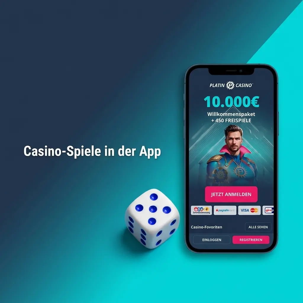 Casino-Spiele in der PlatinCasino App – Slots, Tischspiele und Live-Casino