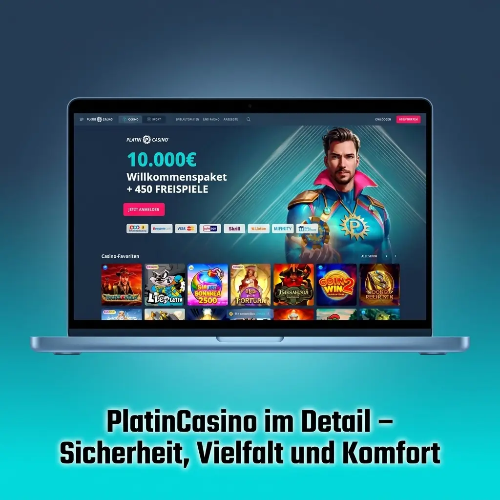 PlatinCasino Plattform mit Sportwetten und Casino-Angebot