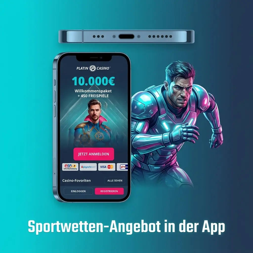Sportwetten-Angebot in der PlatinCasino App