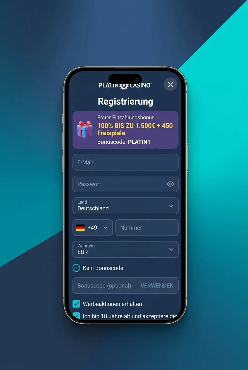 PlatinCasino Registrierungsbonus Schritt-für-Schritt Anleitung
