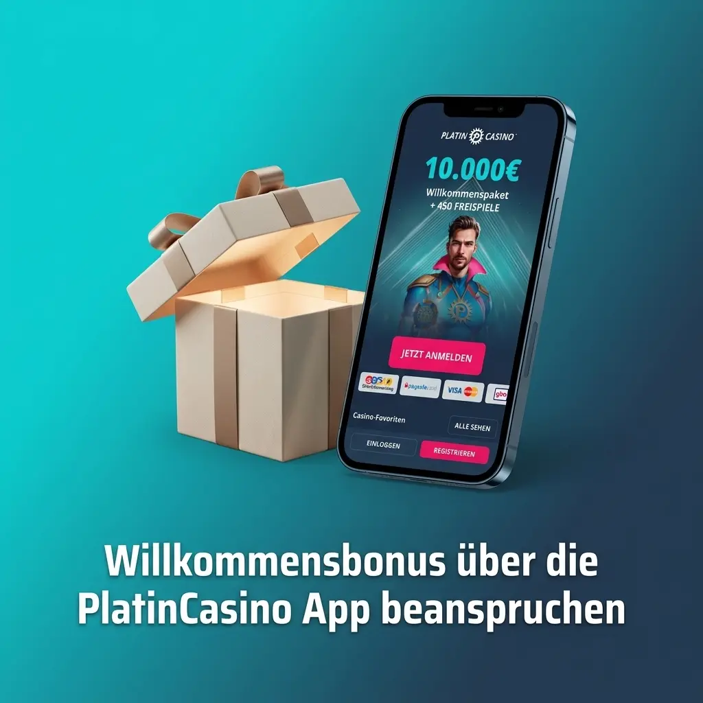PlatinCasino App Willkommensbonus beanspruchen